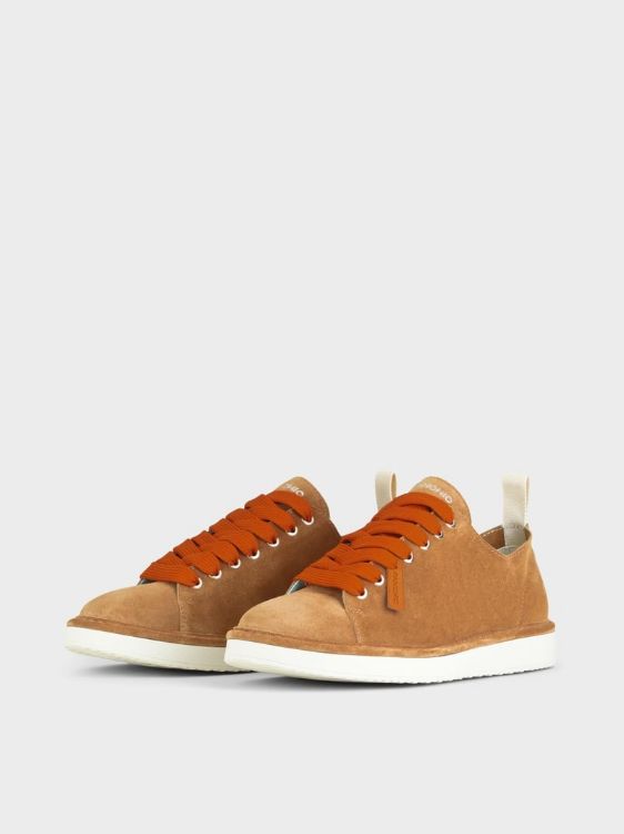 SCARPA ALLACCIATA P01 UOMO IN SUEDE BISCOTTO-ARANCIO BRUCIATO