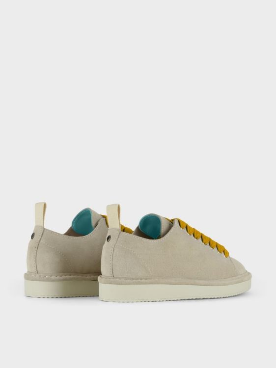 SCARPA ALLACCIATA P01 UOMO IN SUEDE NEBBIA-GIALLO