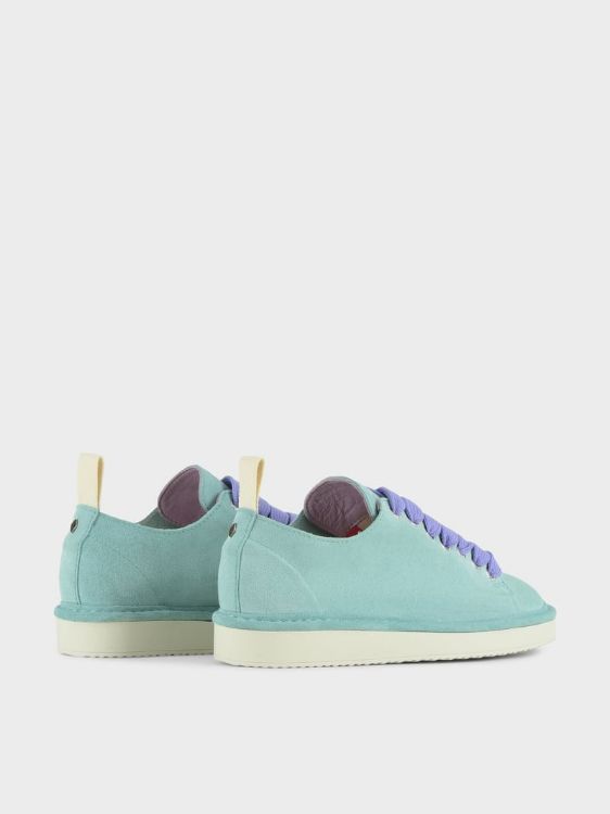 SCARPA ALLACCIATA P01 DONNA IN SUEDE ACQUAMARINA-VIOLA