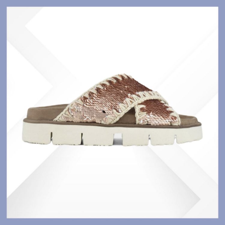 Immagine di Mou Criss-cross bio sandal plain rosa