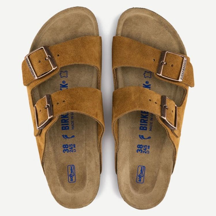 Immagine di Birkenstock Arizona uomo in pelle scamosciata marrone