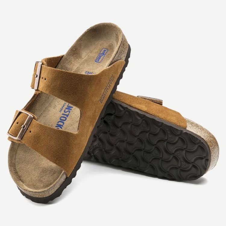 Immagine di Birkenstock Arizona uomo in pelle scamosciata marrone