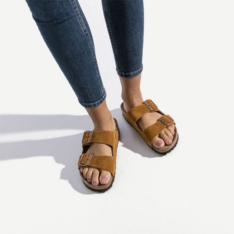 Immagine di Birkenstock Arizona uomo in pelle scamosciata marrone