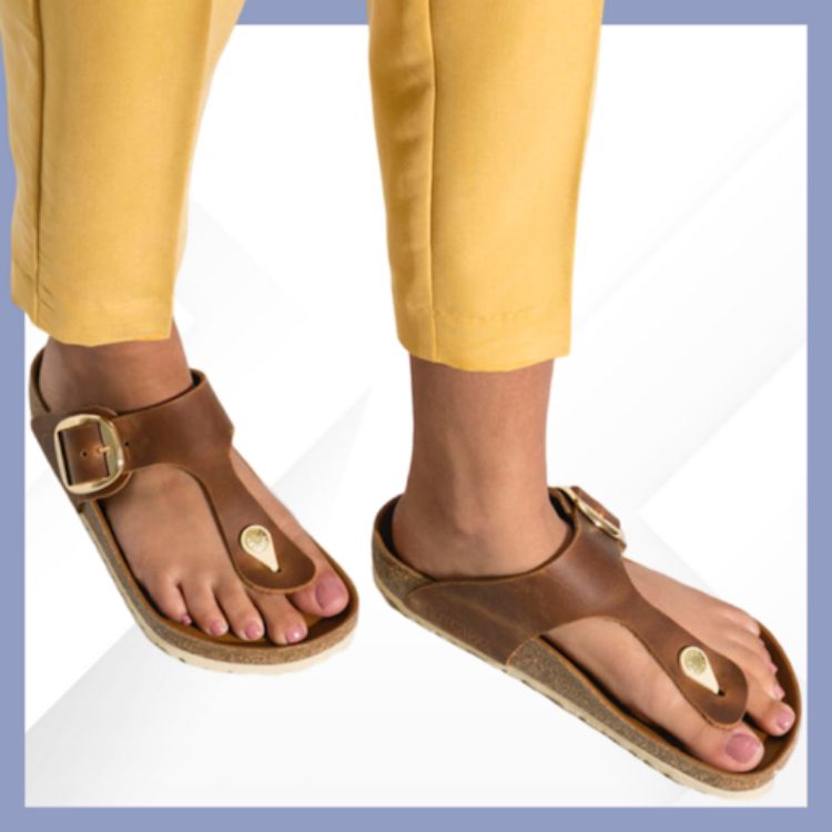 Birkenstock Gizeh Big Buckle cognac