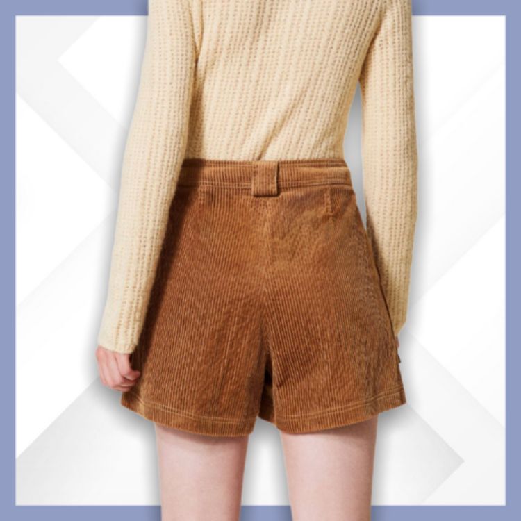 Immagine di Twinset Actitude Shorts 'Borax' in velluto