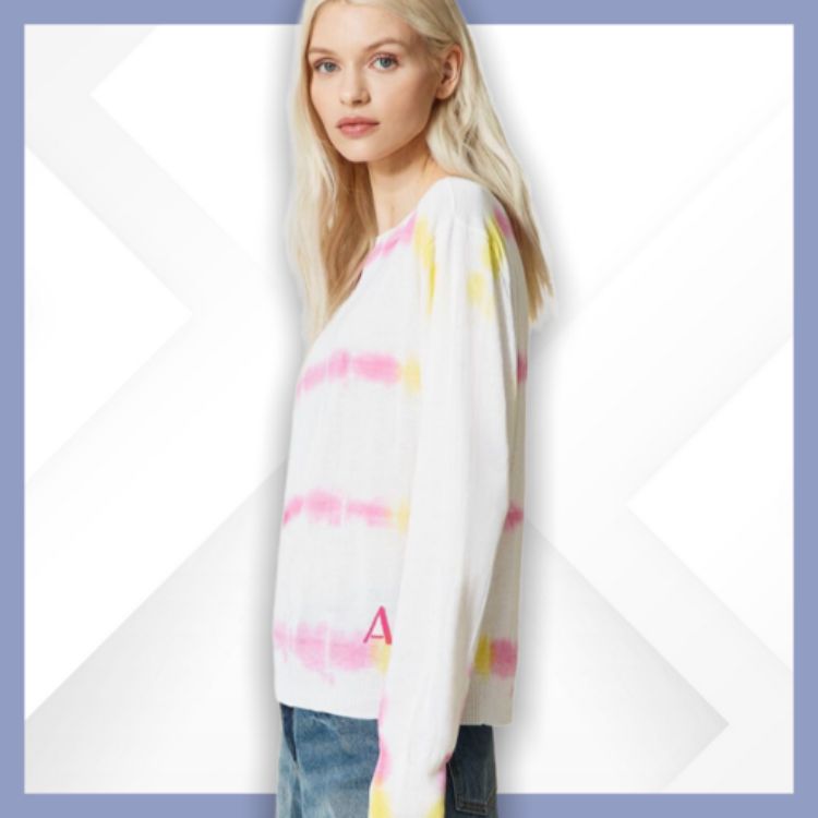 Twinset Actitude Maglia regular tie-dye tinta a mano