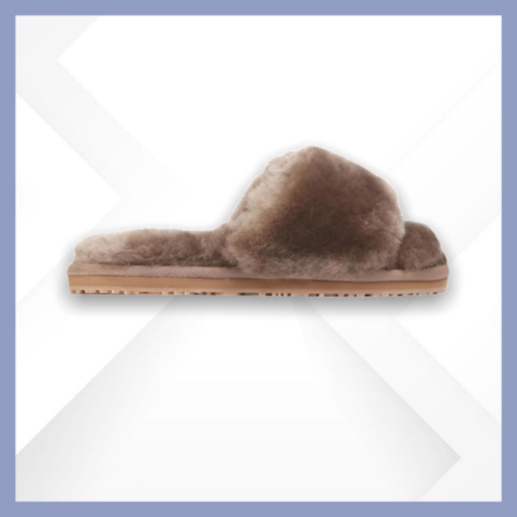 Immagine di Mou sheepskin slide slipper beige