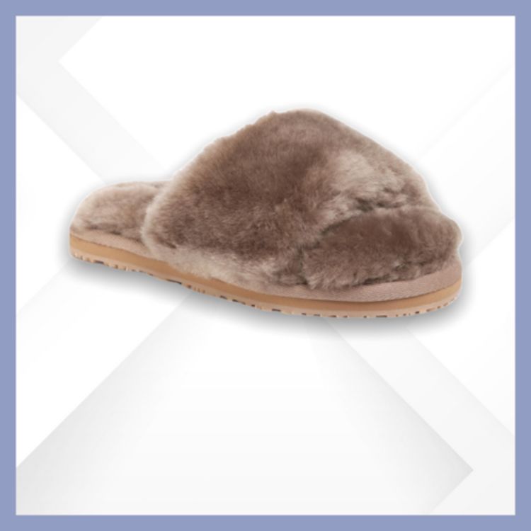 Immagine di Mou sheepskin slide slipper beige