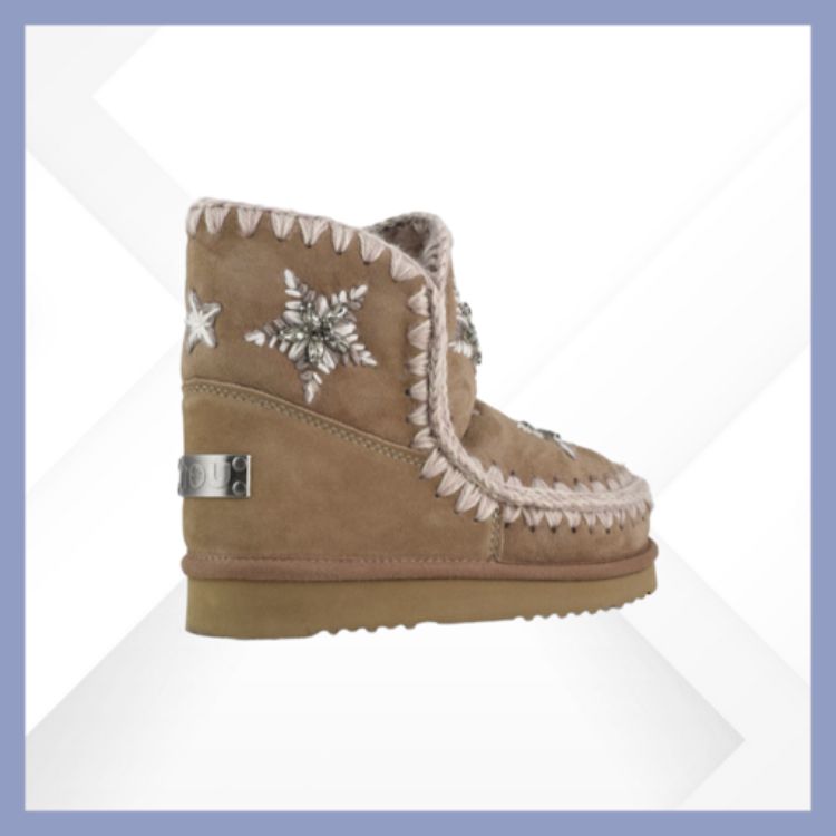 Immagine di Mou Eskimo sneaker wool stars &amp; rhinestones