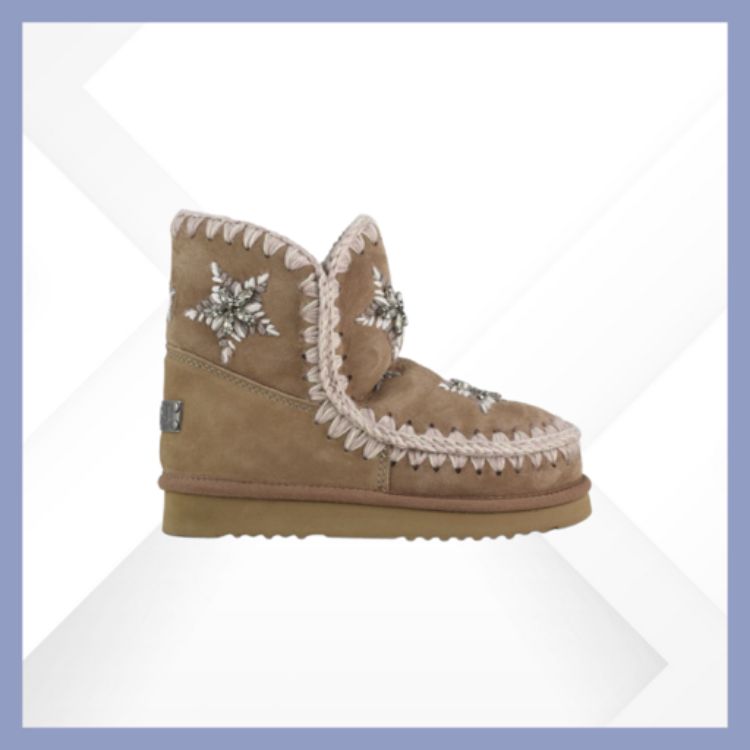 Immagine di Mou Eskimo sneaker wool stars &amp; rhinestones